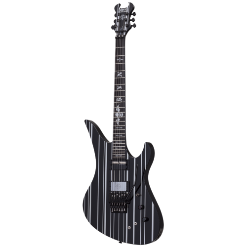 Schecter Synyster Custom-S Gloss Black w/Silver Pin Stripes