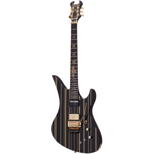 Schecter Synyster Custom-S Gloss Black w/Gold Stripes