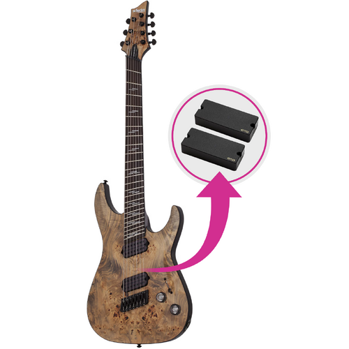 Schecter Omen Elite-7 MS CH w/ EMG 707 Pickups