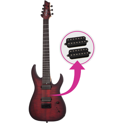 Schecter Sunset-7 Extreme SB w/ DiMarzio D Activator 7 Pickups