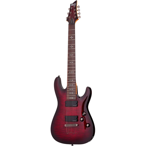 Schecter Demon-7 Crimson Red Burst
