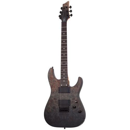 Schecter C-1 Standard Black Fade Burst Burl