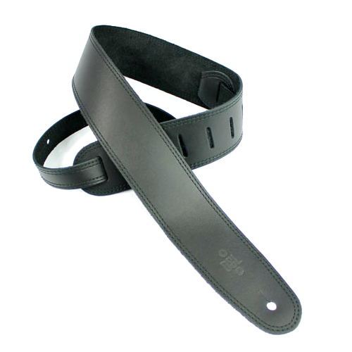 DSL SGE25-15-1 2.5" Single Ply Black Leather Strap