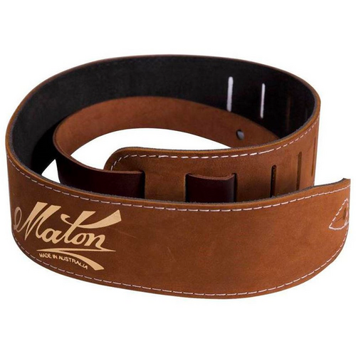 Maton Standard Leather Guitar Strap Brown