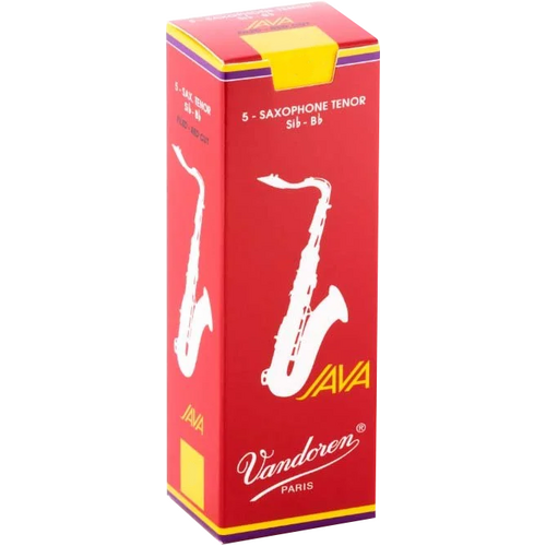 Vandoren B♭ JAVA RED Tenor Saxophone Reeds - 5 Pack