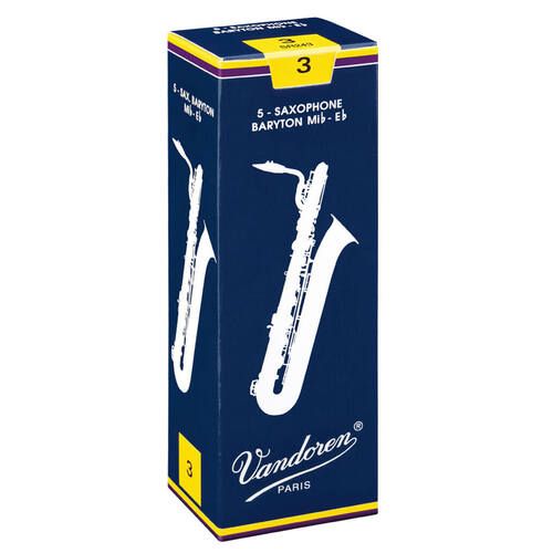 Vandoren E♭ Baritone Traditional Saxophone Reed - 5 Pack
