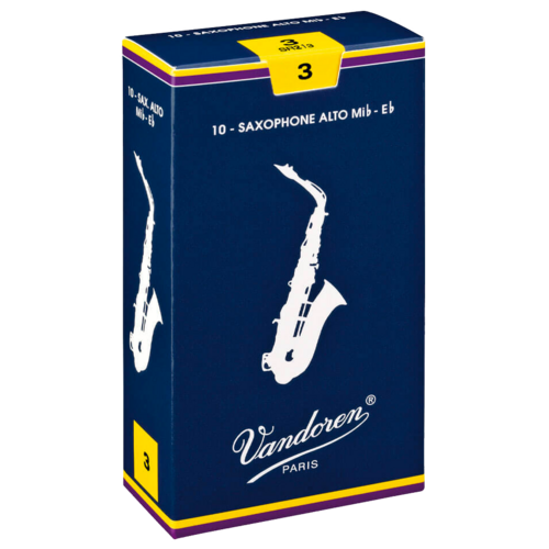 Vandoren E♭ Alto Traditional Saxophone Reed - 10 Pack
