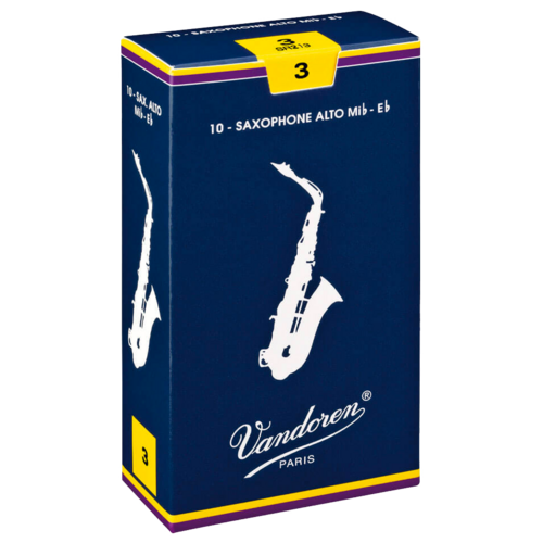 Vandoren E♭ Alto Traditional Saxophone Reed - 10 Pack