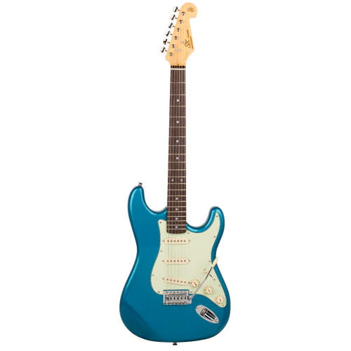 SX VES62LPB Vintage S Style Electric Guitar Lake Placid Blue