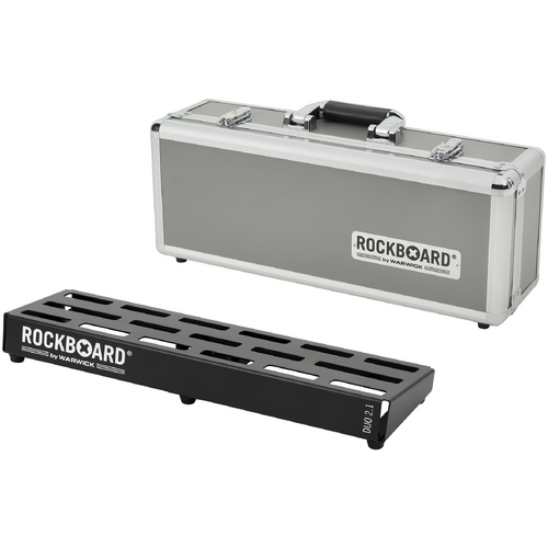 RockBoard DUO 2.1 Pedalboard with Flight Case