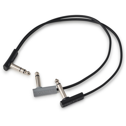 RockBoard Flat Patch Y-Splitter Cable Black 30cm
