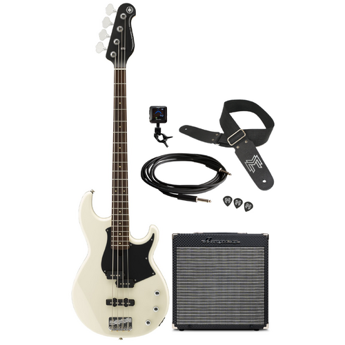 Yamaha BB234 - Vintage White Bundle