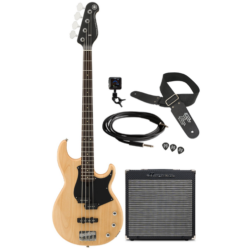 Yamaha BB234 - Yellow Natural Satin Bundle